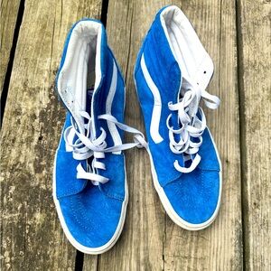 Vans White and Blue High-Tops